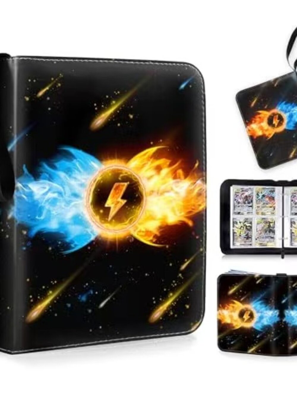 Pokémon Card Binder 4 Pocket 50 Page Holds 400 Cards